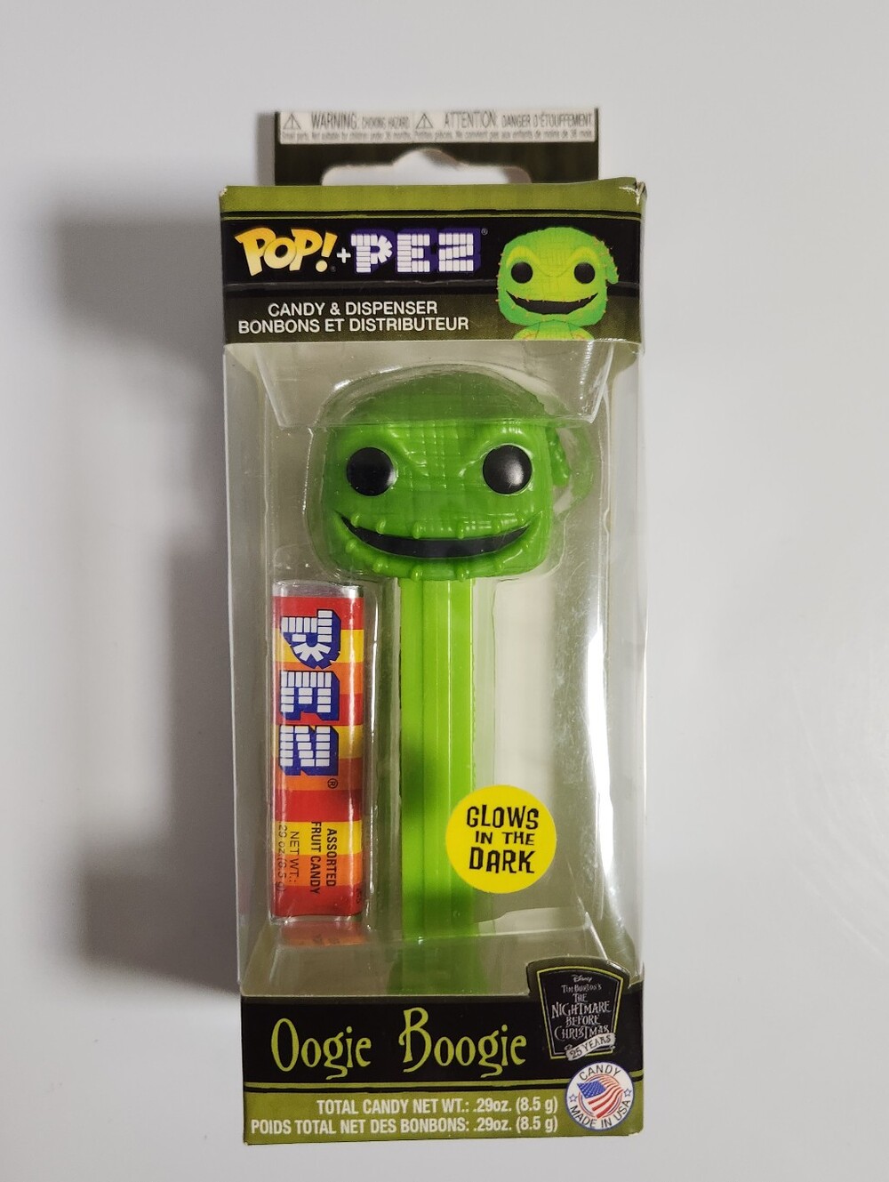 25 Years Nightmare Before Christmas Oogie Boogie Funko Pop Pez Dispenser